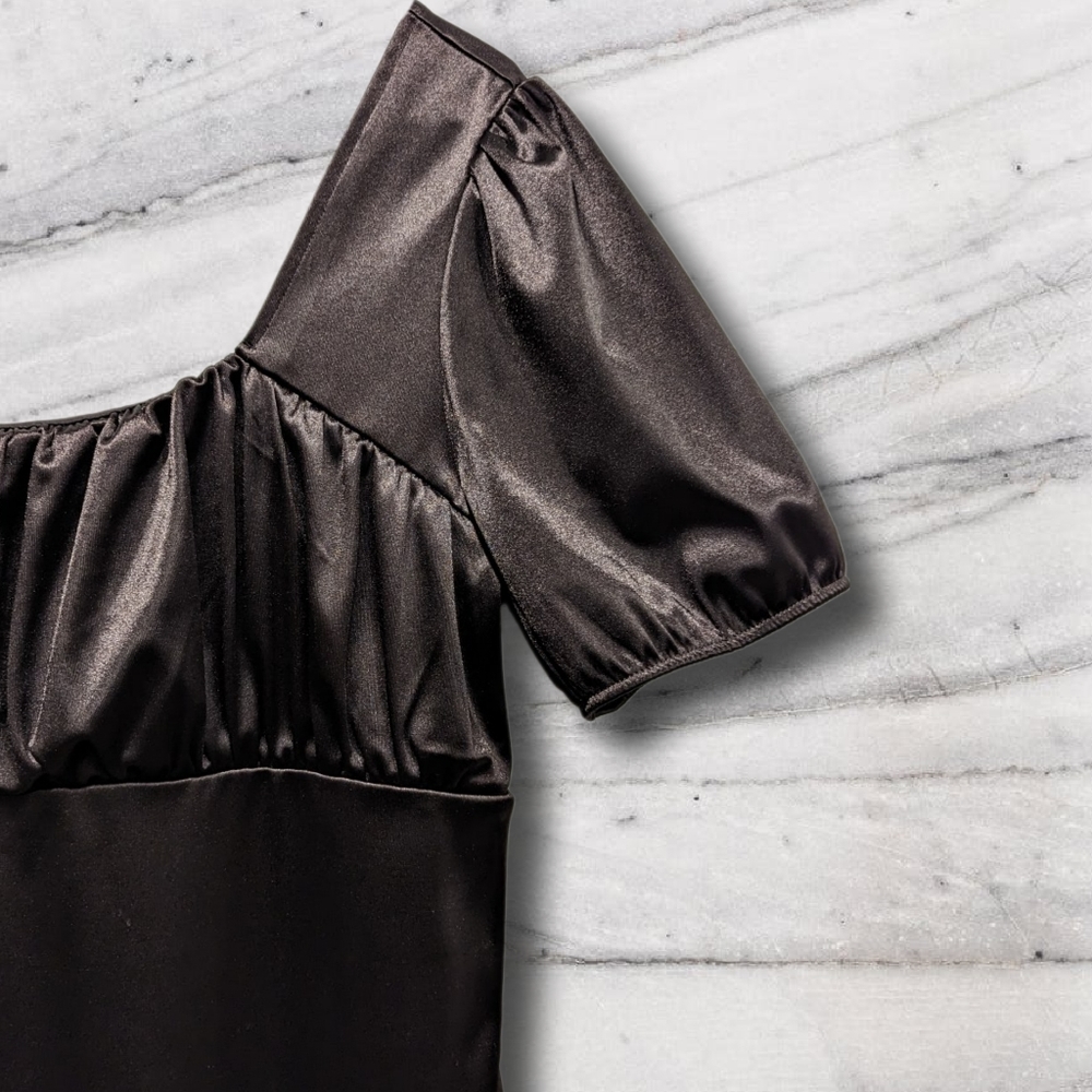 SOLD Divided by H&M Black Mini Dress that is FADED sz XL - Picture 3 of 5
